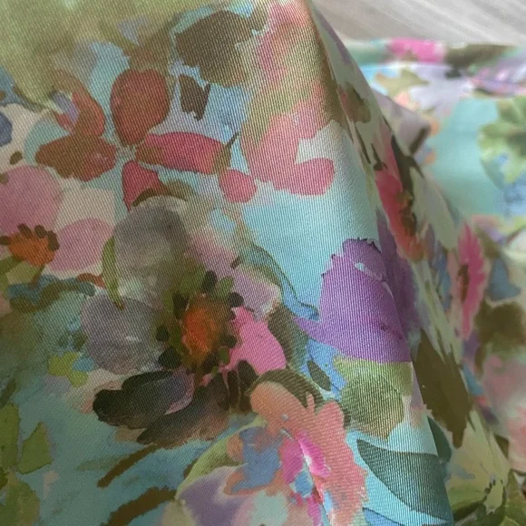 Zara Green and Blue Floral Pants - Picture 5 of 5